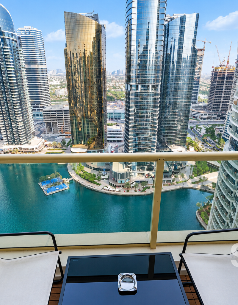 1BR with Jacuzzi & Lake View, JLT, Jumeirah Lake Towers